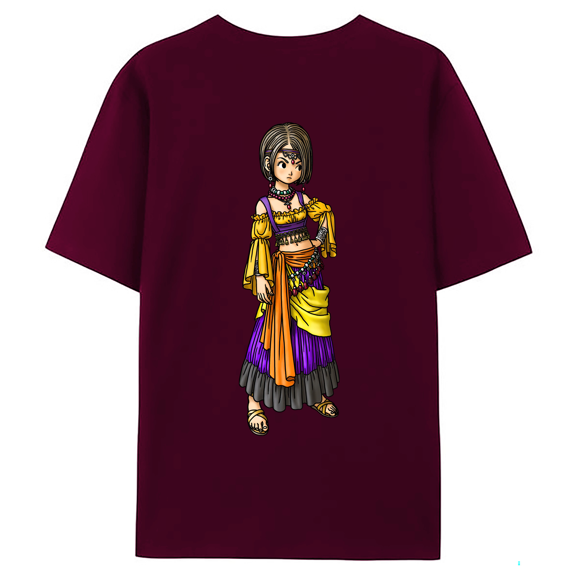 （画像用） ドラゴンクエスト Doragon Kuesuto Dragon Quest レディース半袖Tシャツ(バックプリント)